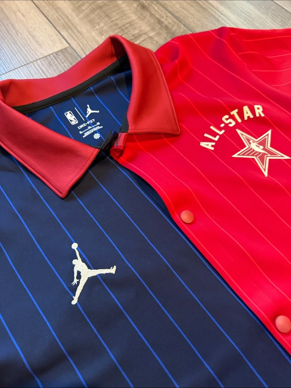 Men's Jordan 2024 NBA All-Star Warm Up Jersey Shirt Jacket XL
